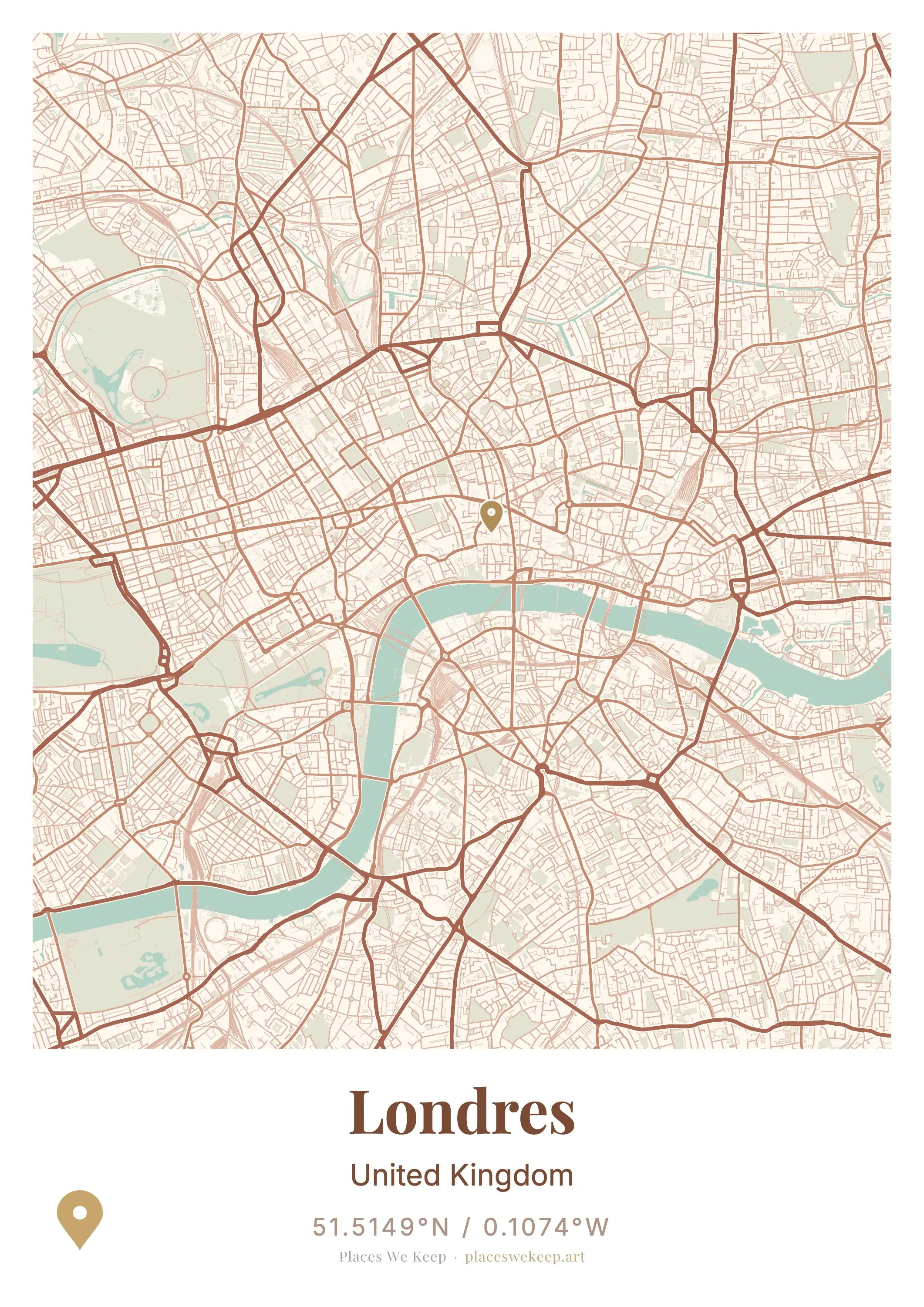 Personalized Place We Keep artwork of London